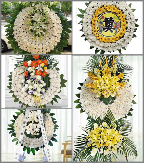 安徽安庆市太湖县新仓镇香茗山村花圈速递